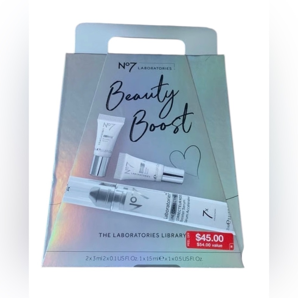 NIB No7 The Laboratories Library Beauty Boost kit